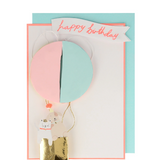 Air Balloon Honeycomb Birthday Card