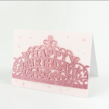 Wearable Pink Tiara Birthday Card