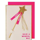 Magic Wand Birthday Card