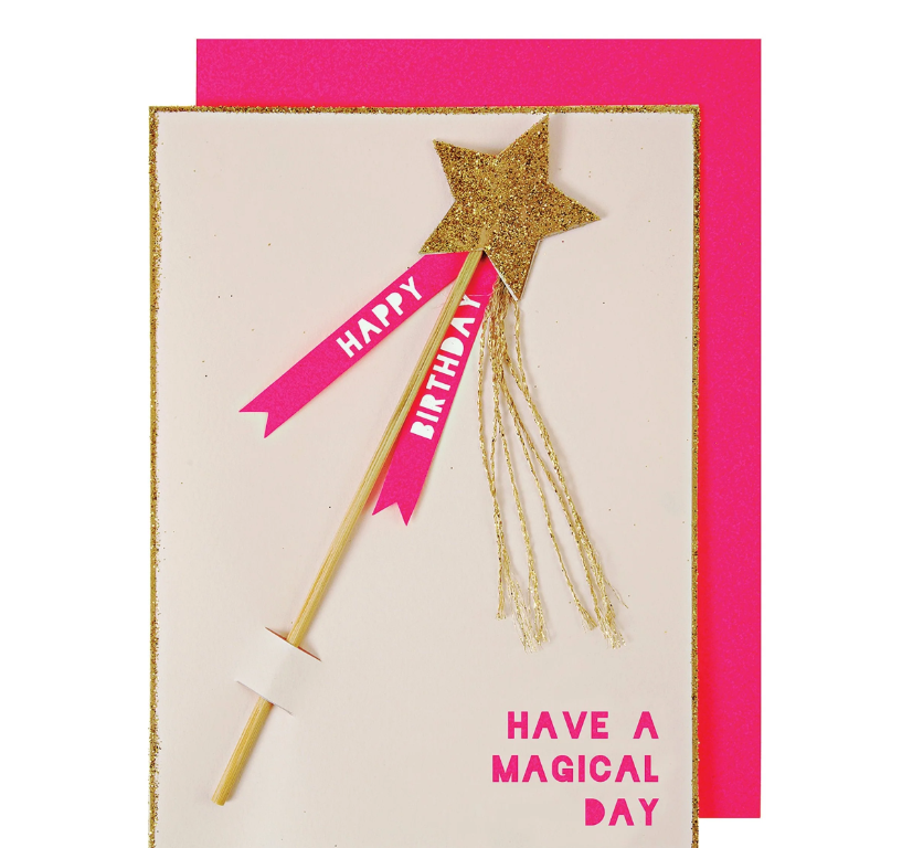 Magic Wand Birthday Card