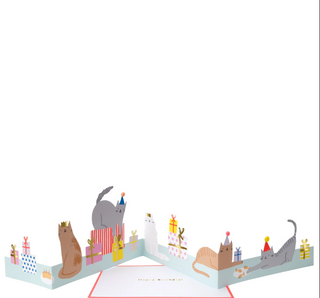 Cat Party Birthday Card