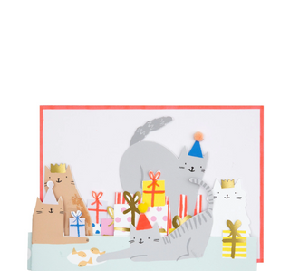 Cat Party Birthday Card