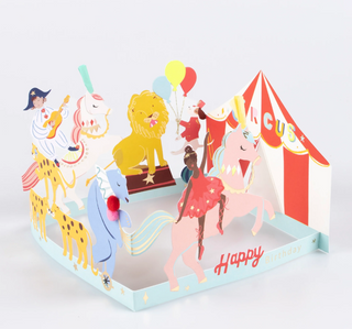 Circus Concertina Card