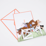 Concertina Horse Card