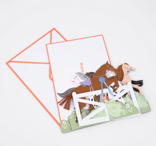 Concertina Horse Card