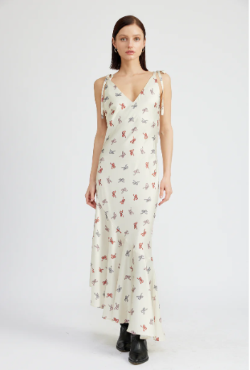 Image of Bowie Asymmetric Midi Dress