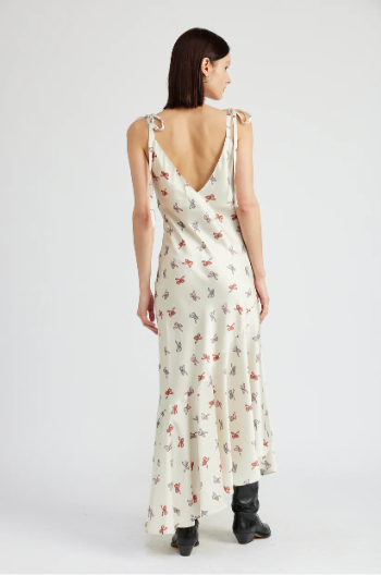 Image of Bowie Asymmetric Midi Dress