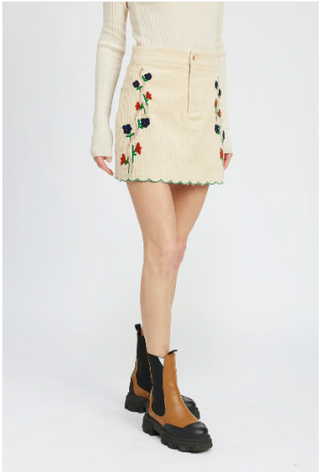 Sveta Corduroy Mini Skirt
