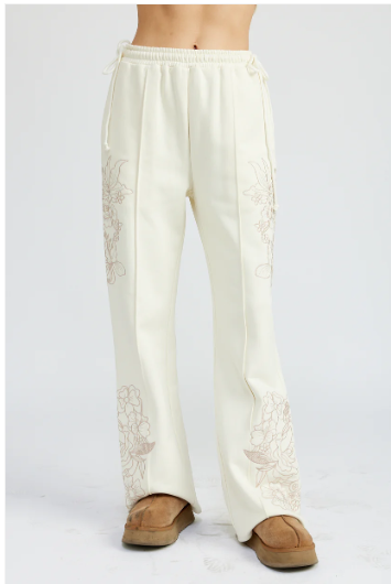 Image of Romilla Embroidered Sweat Pants