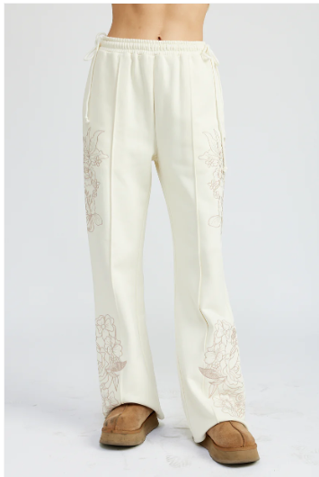 Romilla Embroidered Sweat Pants