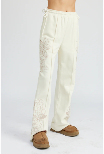 Romilla Embroidered Sweat Pants