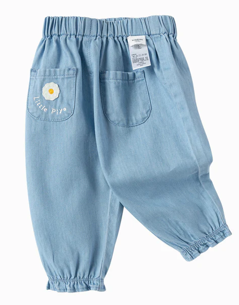 Balabala Baby Girl Have Fun Style Denim Trousers