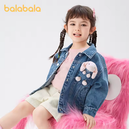 Balabala Toddler Girl Denim Jacket