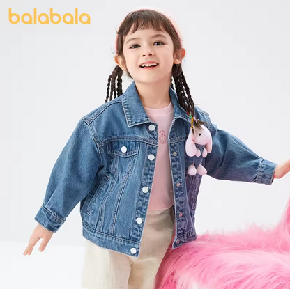 Balabala Toddler Girl Denim Jacket