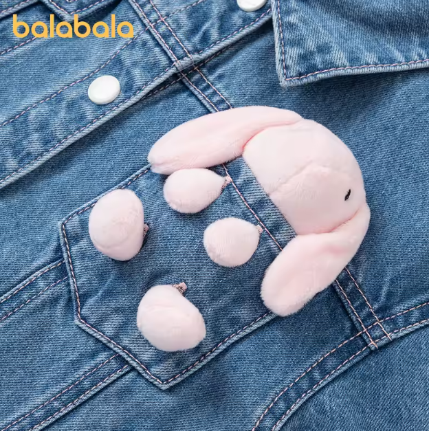 Balabala Toddler Girl Denim Jacket