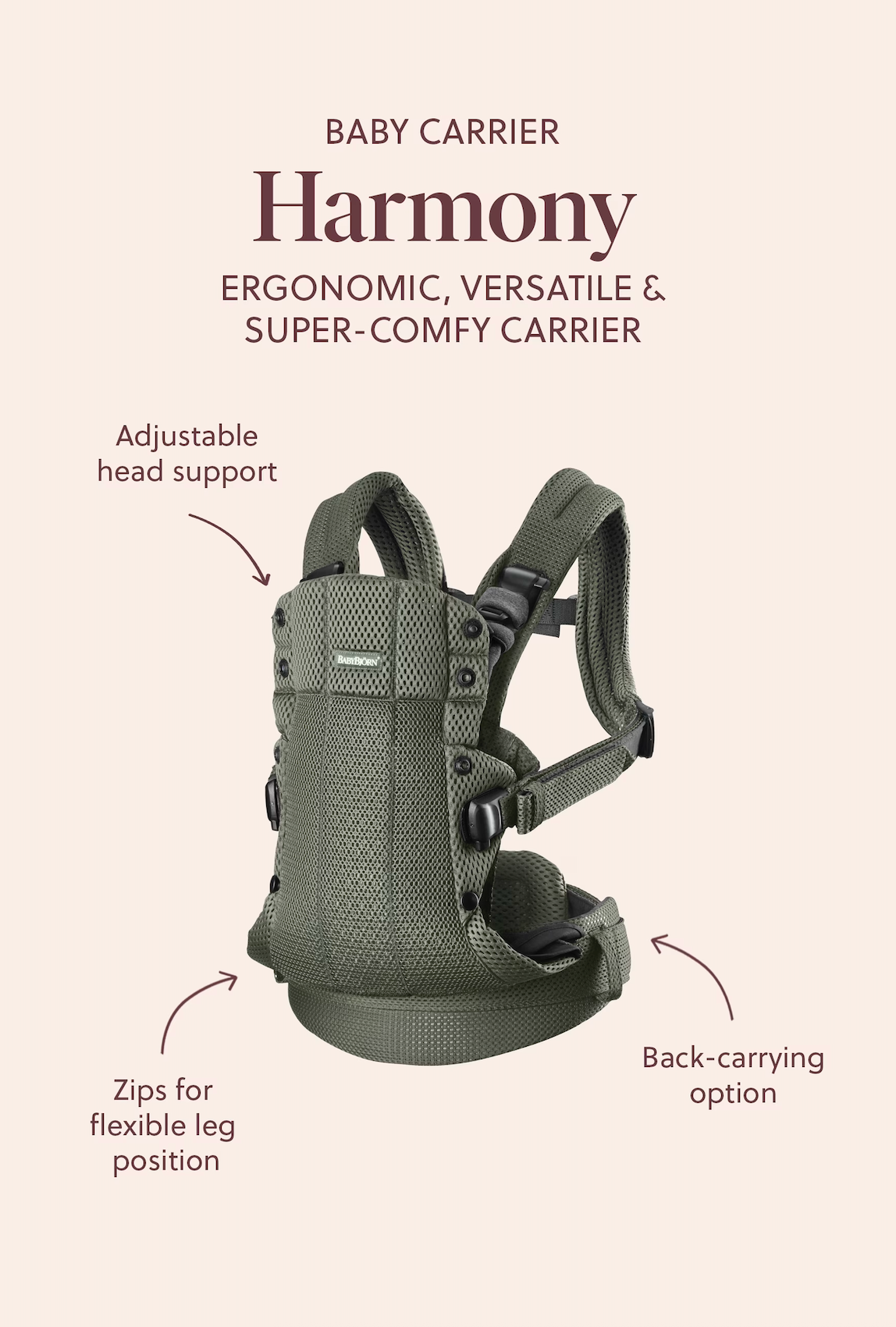 Image of Baby Bjorn Baby Carrier Harmony