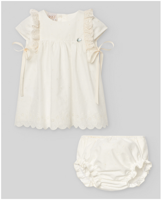 Paz Rodriguez - Woven Newborn Dress and Bloomers Set