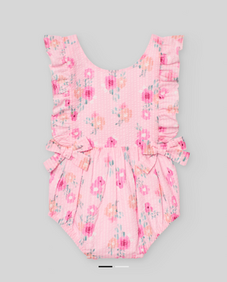 Woven Newborn Romper "Flor"