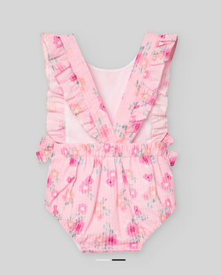 Woven Newborn Romper "Flor"