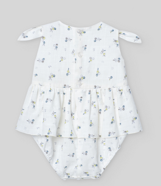 Woven Newborn Romper "Pomba"