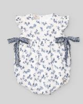 WOVEN NEWBORN White/Blue