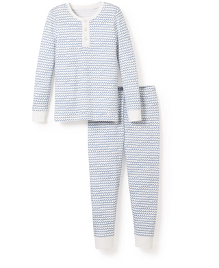 Pima Snug Fit Pajama Set in La Mer