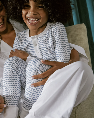 Pima Snug Fit Pajama Set in La Mer