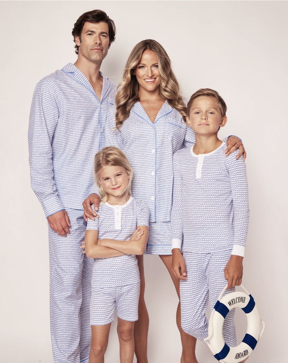 Pima Snug Fit Pajama Set in La Mer