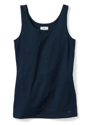 Women's Pima Tank Top in Navy