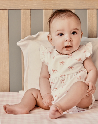 Isla Pima Play Romper in Blushing Bows