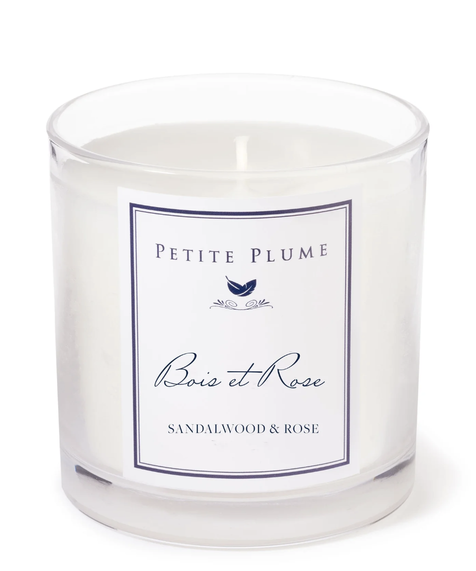 Petite Plume Bois et Rose Candle