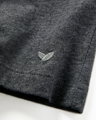 Men's Pima Crew Neck Short Sleeve Top in Dark Grey