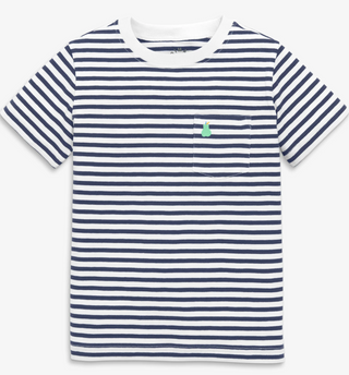 Kids Embroidered Pocket Tee In Stripe