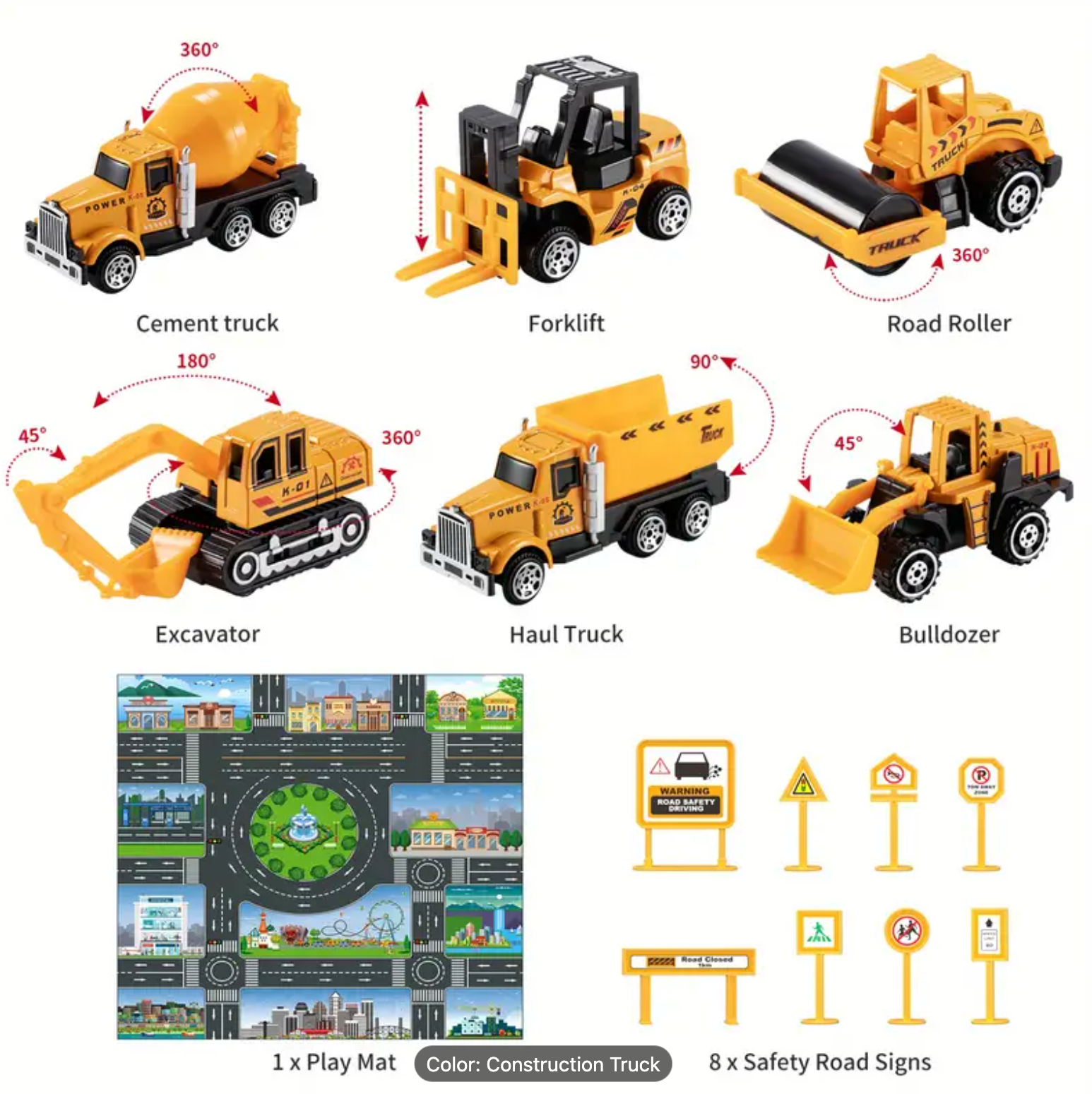 Transport Vehicle Toy Set