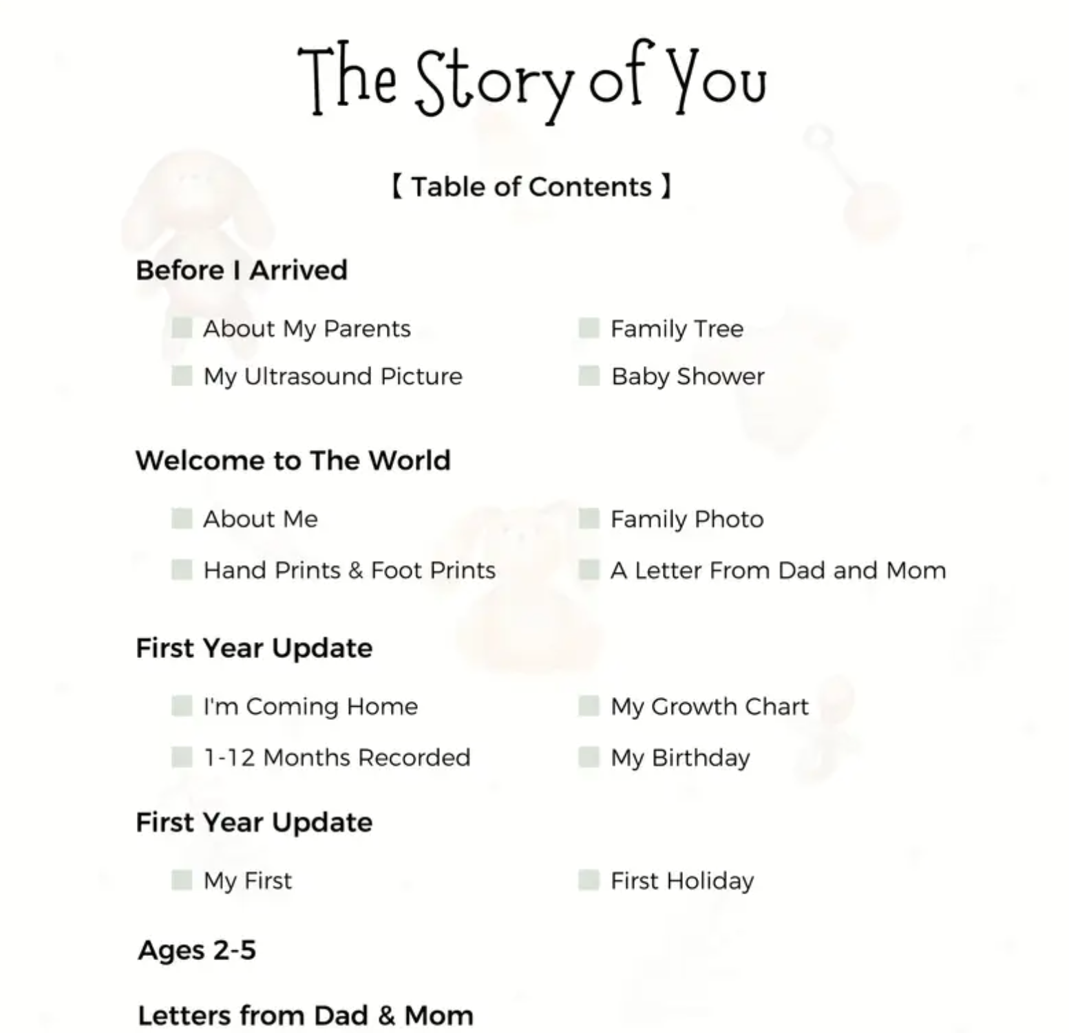 My Baby Journal