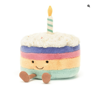 Jellycat Amuseables Rainbow Birthday Cake
