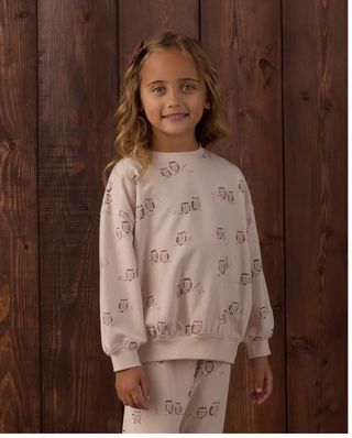 Rylee + Cru Relaxed Sweatshirt Owls