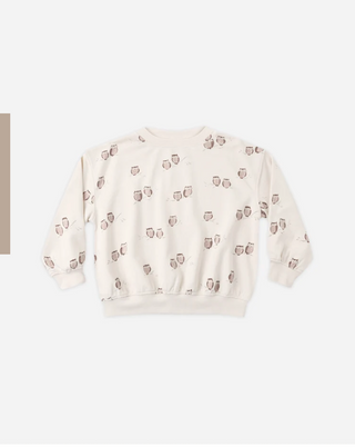 Rylee and Cru Relaxed Sweatshirt Owls