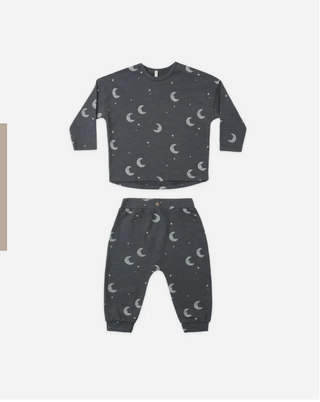 Rylee + Cru Long Sleeve Tee + Pant Set Moons