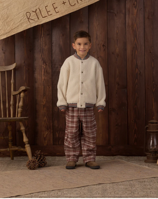 Rylee + Cru Sherpa Bomber Natural