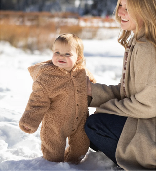 Rylee + Cru Fleece Jumpsuit Fawn