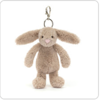 Jellycat Bashful Bunny Bag Charm Beige