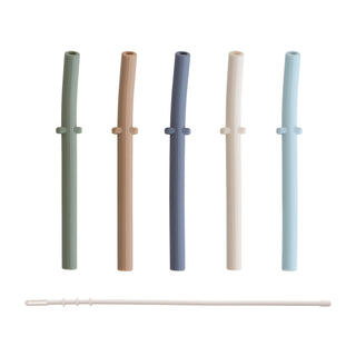 Silicone Replacement Straws - 5 Pack