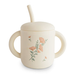 Image of Silicone Training Cup + Straw