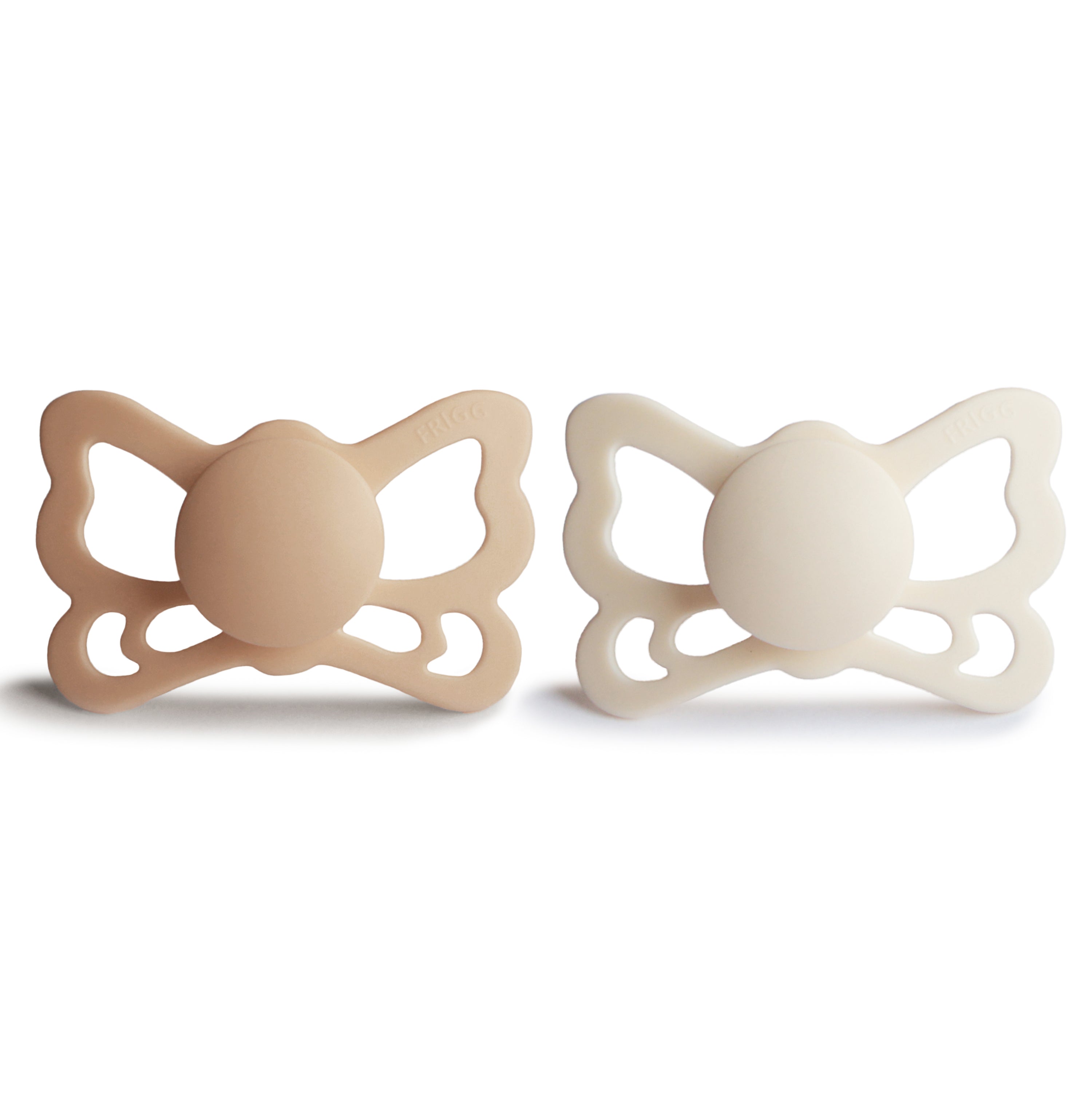 Image of FRIGG Butterfly Anatomical Silicone Pacifier 2-Pack (6-18 Months)