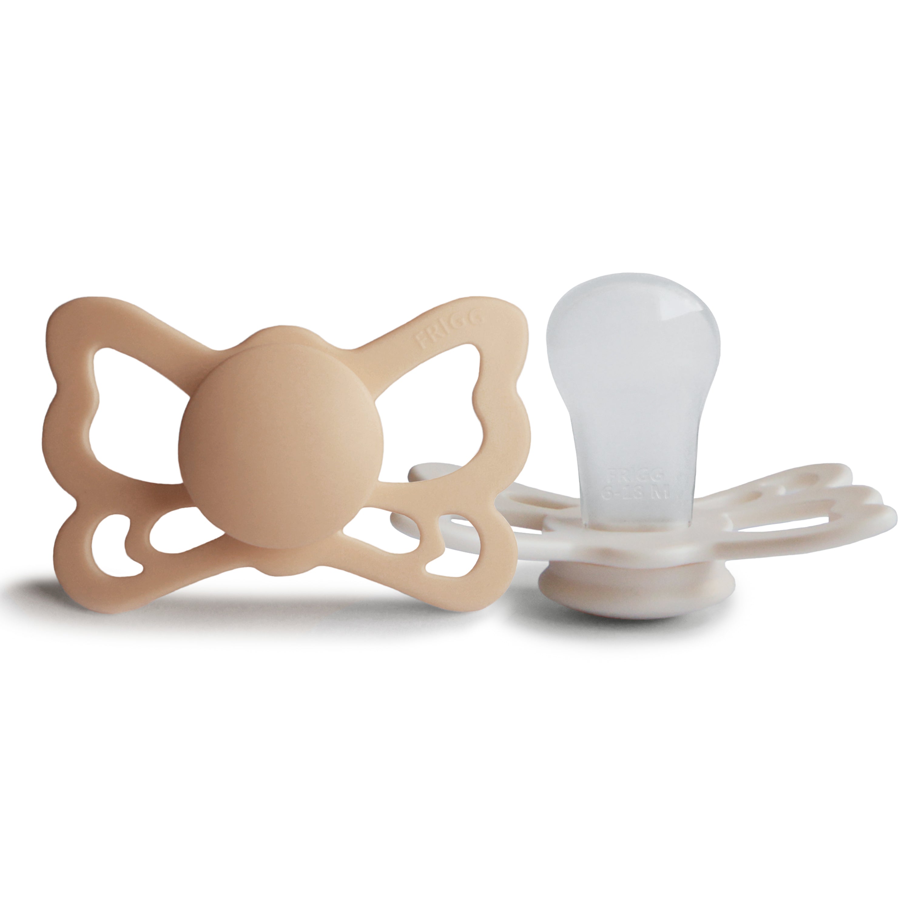 Image of FRIGG Butterfly Anatomical Silicone Pacifier 2-Pack (6-18 Months)