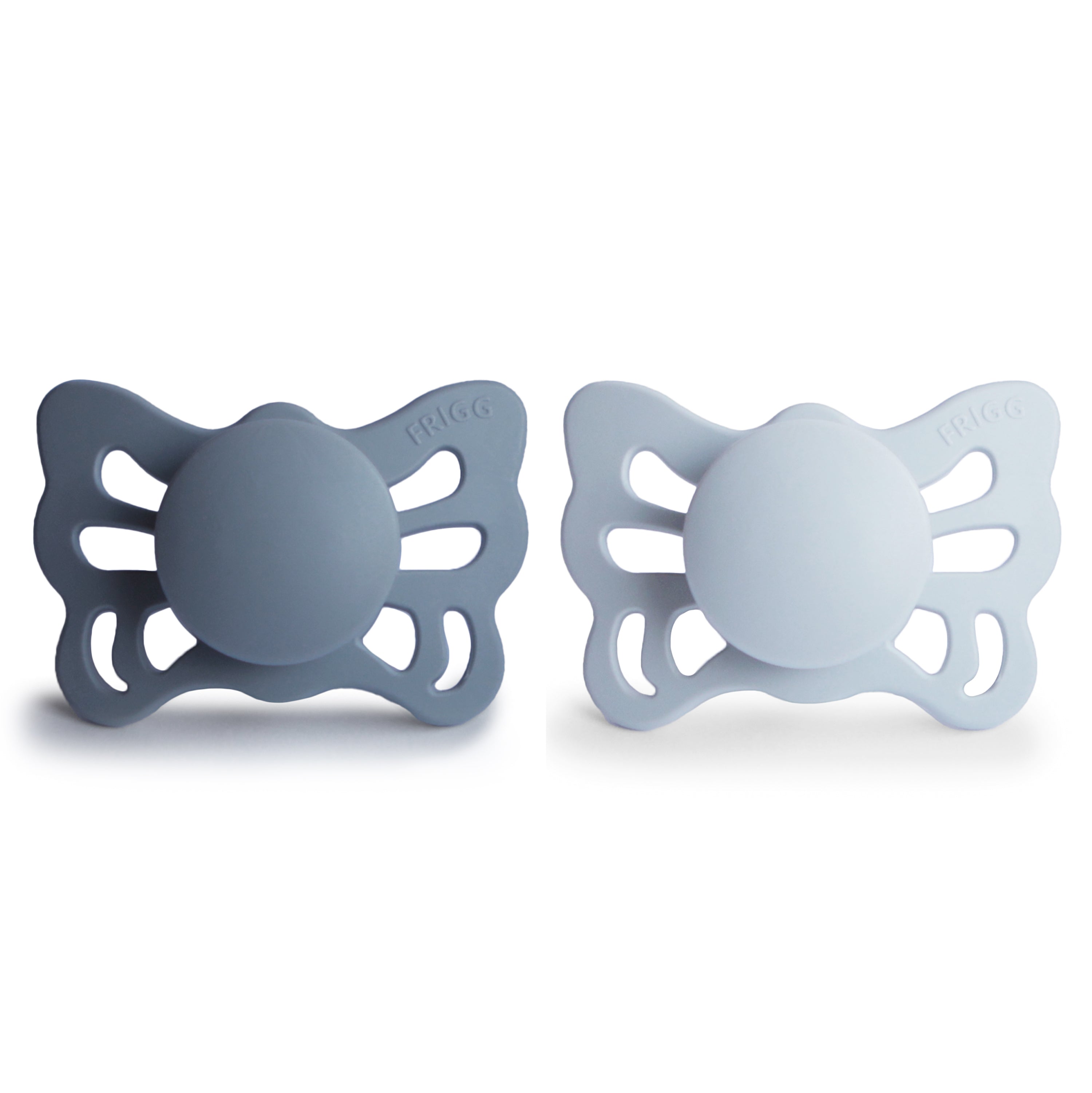 Image of FRIGG Butterfly Anatomical Silicone Pacifier 2-Pack (0-6 Months)