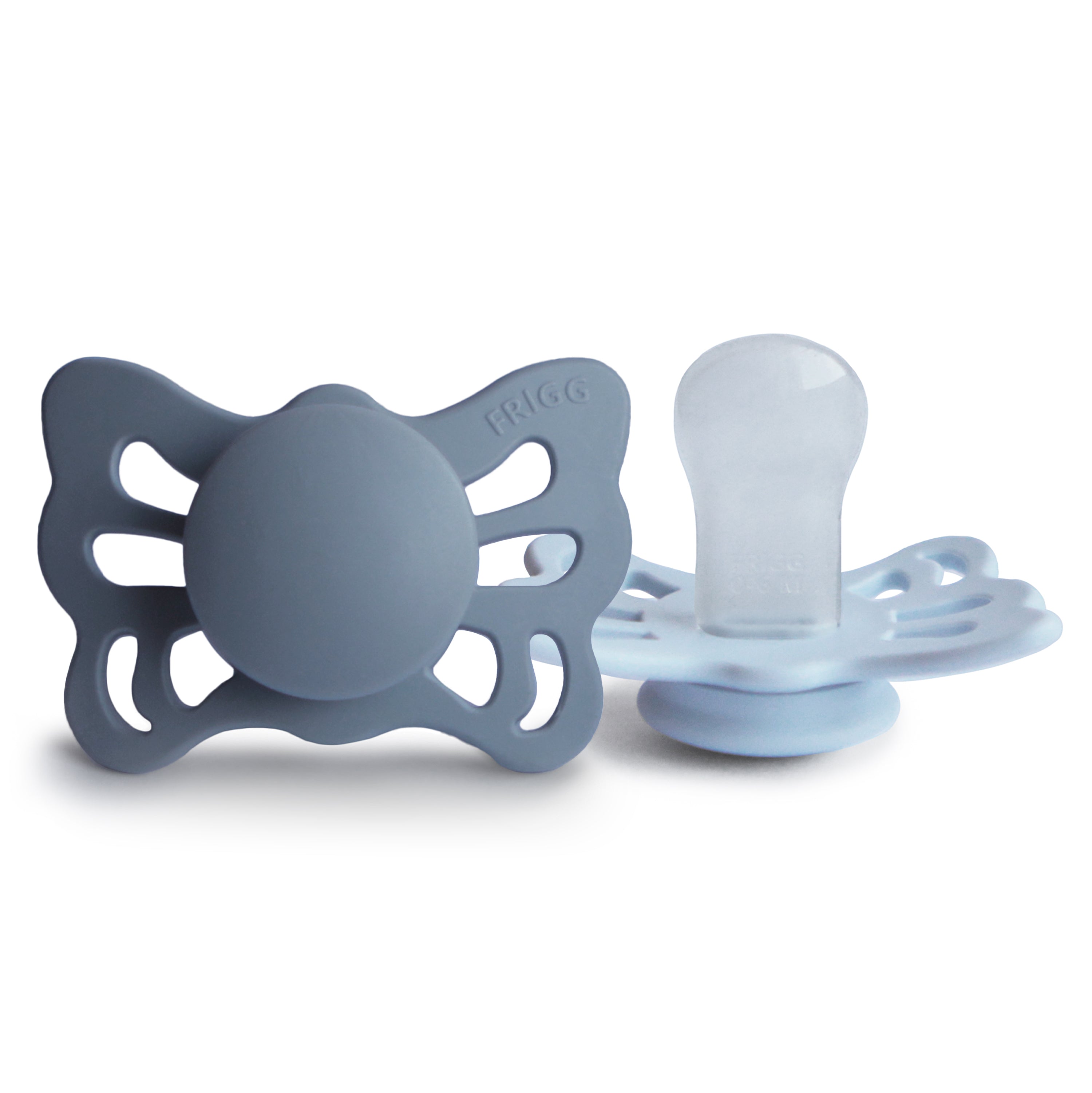 Image of FRIGG Butterfly Anatomical Silicone Pacifier 2-Pack (0-6 Months)