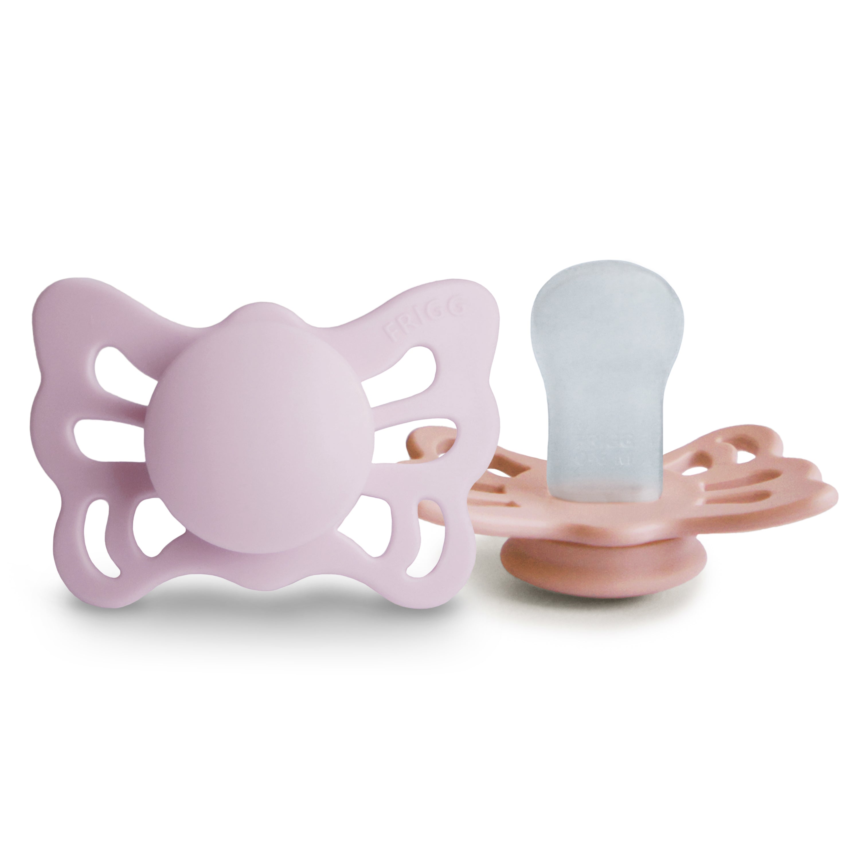 Image of FRIGG Butterfly Anatomical Silicone Pacifier 2-Pack (0-6 Months)