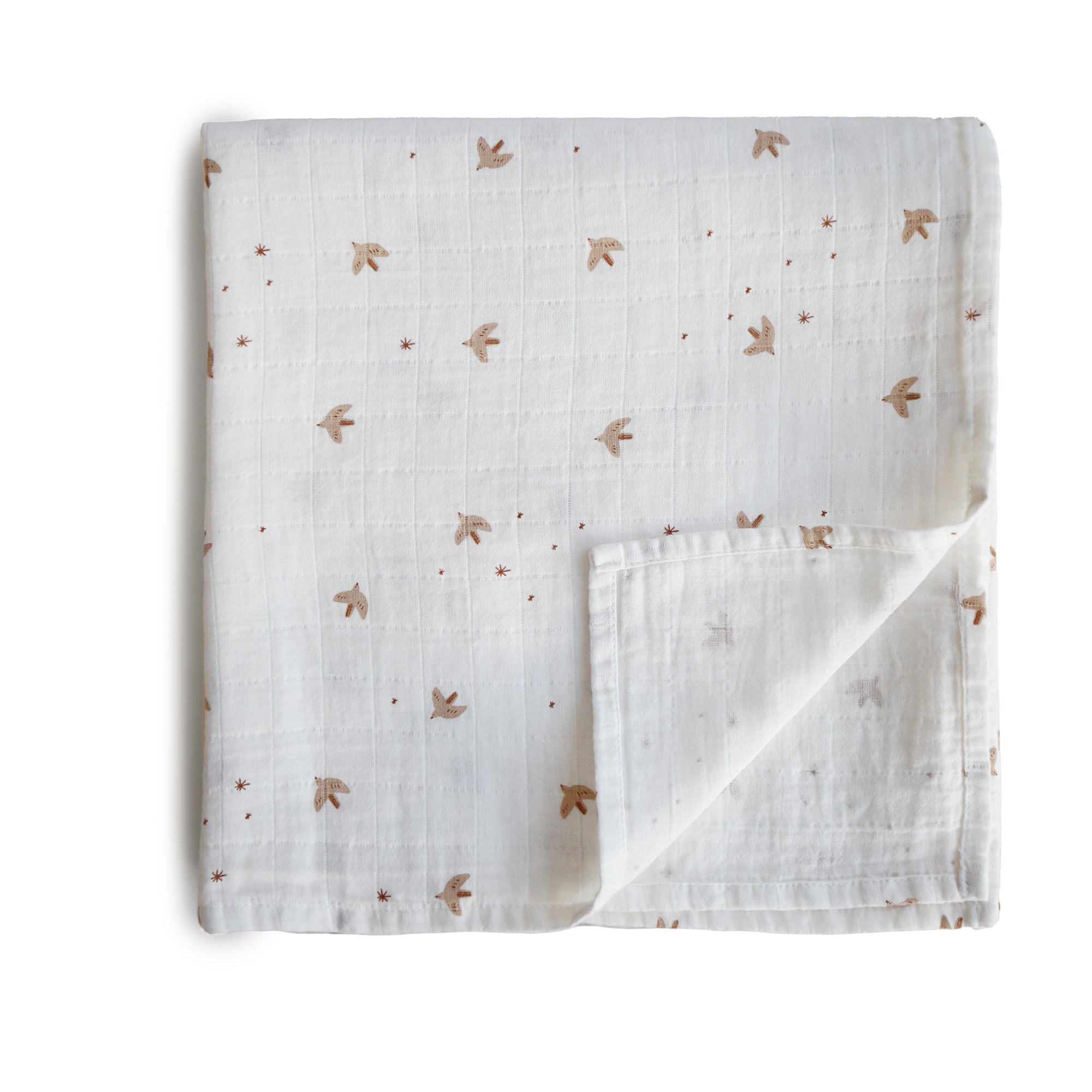 Image of Organic Cotton Muslin Swaddle Blanket